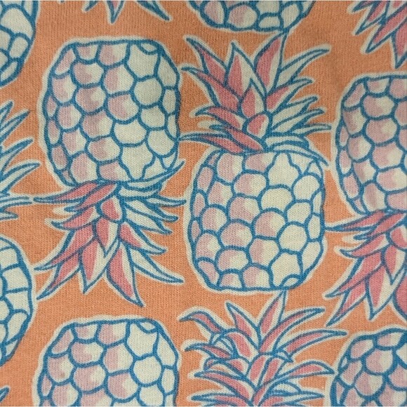 Carters Pineapple Orange Coral Pink Blue White Sleeveless Sundress Girls Size 5 - Picture 2 of 5